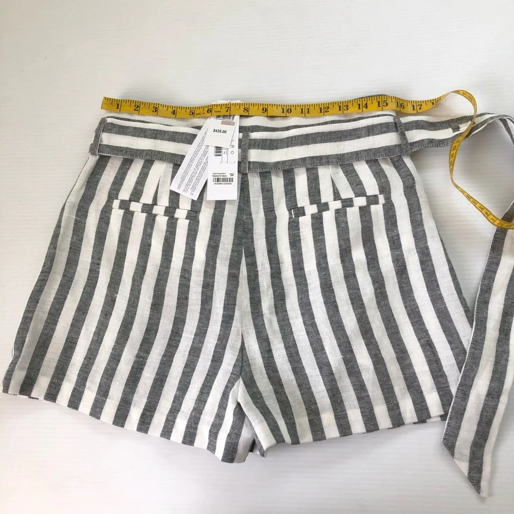IRO NWT Lular High Waist Linen Shorts, 10 (42) - Picture 10 of 13